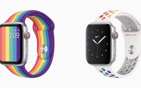 苹果发布一对Pride Edition Apple Watch表带