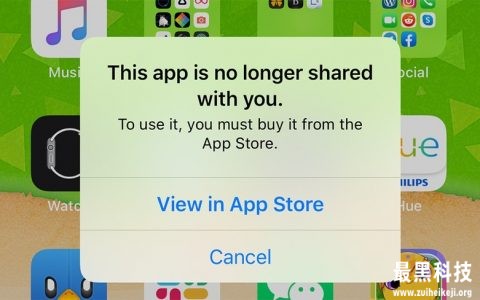 苹果确认“No Longer Shared”应用程序错误已得到修复