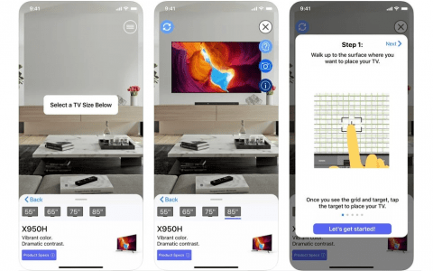 Sony Envision TV AR：购买电视机前，先看看与房间的搭配度