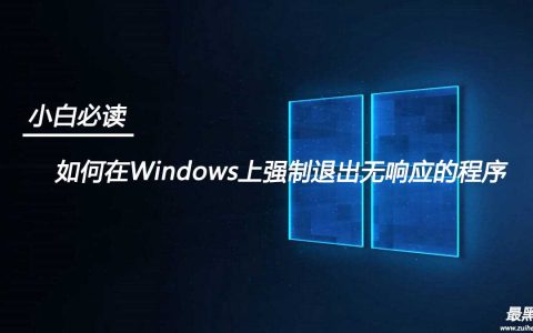 小白必读：如何在Windows上强制退出无响应的程序